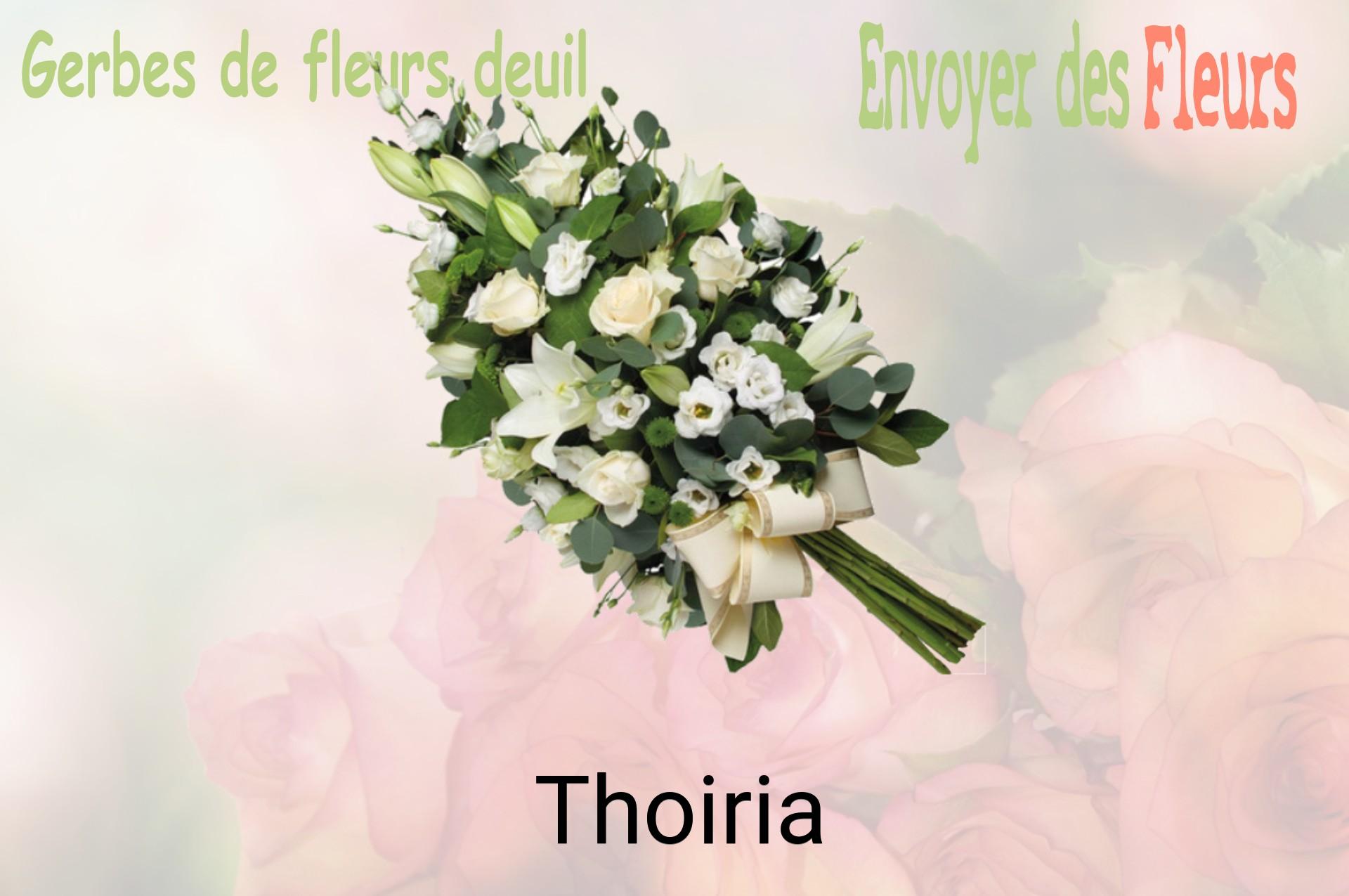 Gerbe de fleurs de deuil livrée à Thoiria